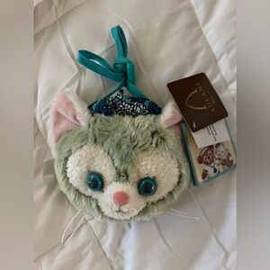 Disney Aulani Resort Gelatoni Cat Plush Crossbody Pouch Bag
